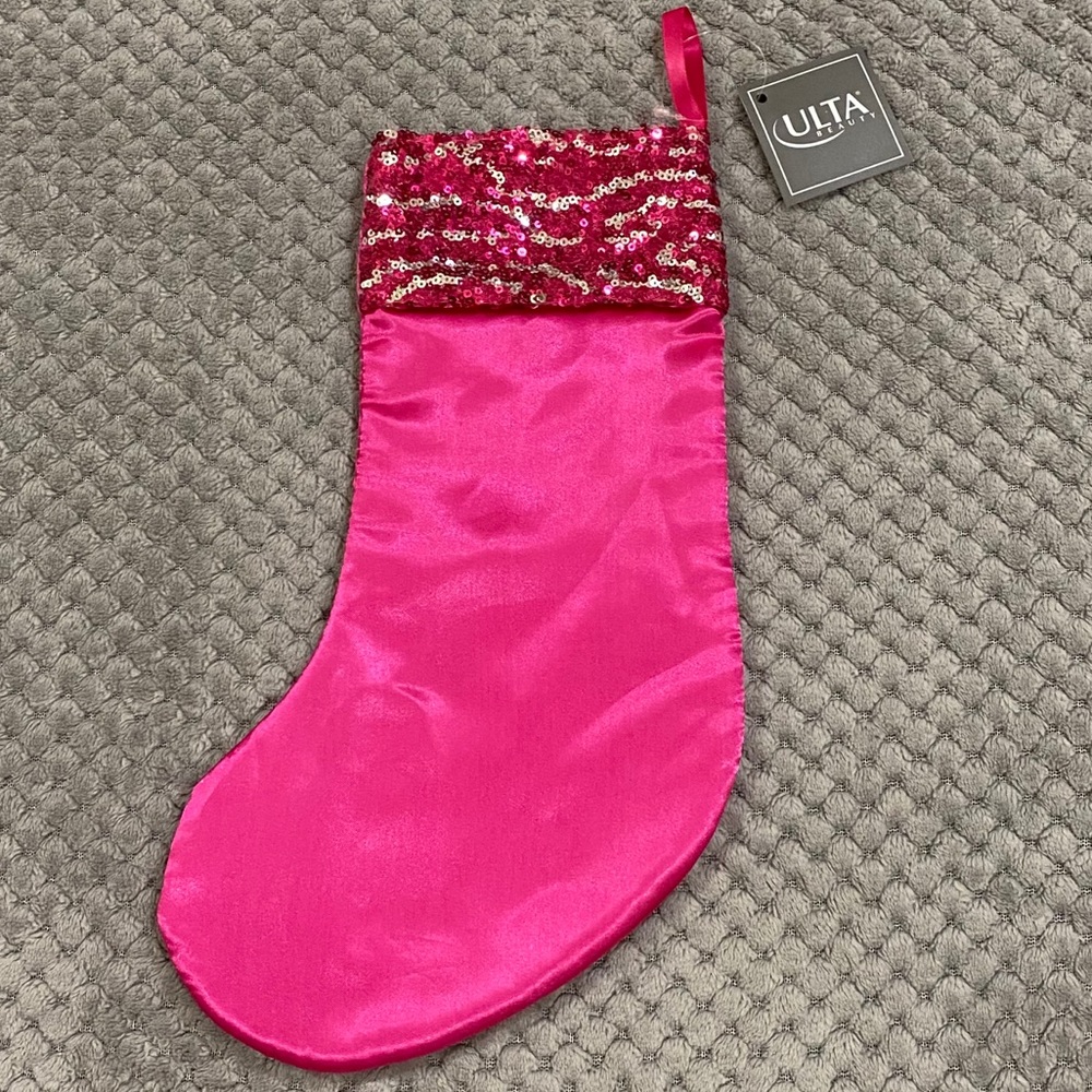 Pink Sequin Stocking - Picture 2 of 6